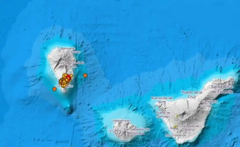 Terremoto de magnitud 5 sacude La Palma, La Gomera y Tenerife