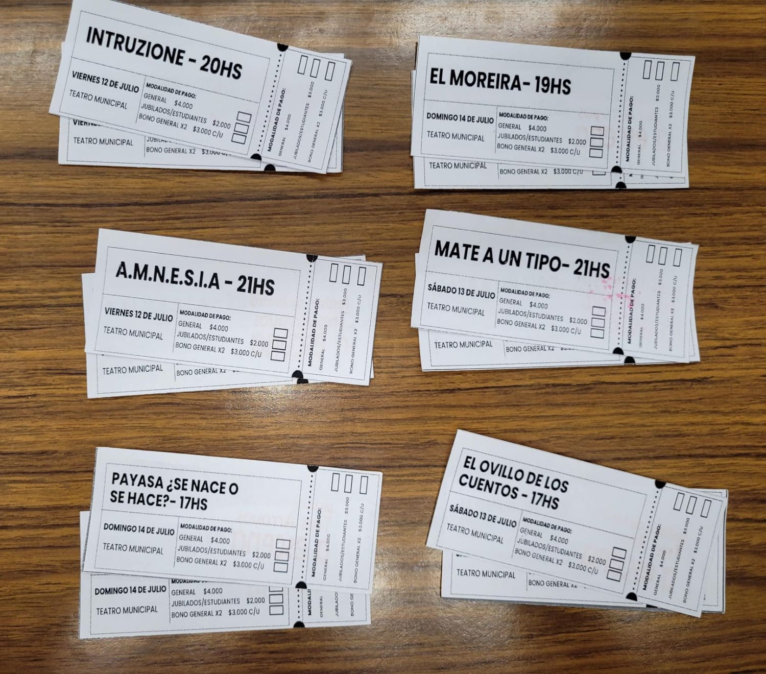 Sorteo de entradas para “Tres Arroyos a escena”
