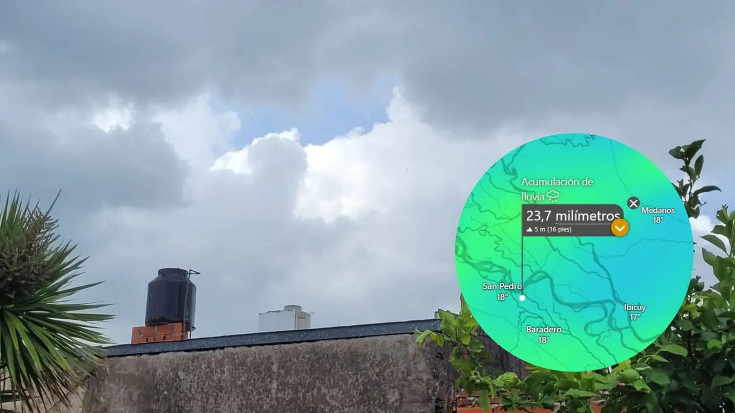 Uno de los modelos indica que entre sábado y domingo podrían llover cerca de 25 mm.