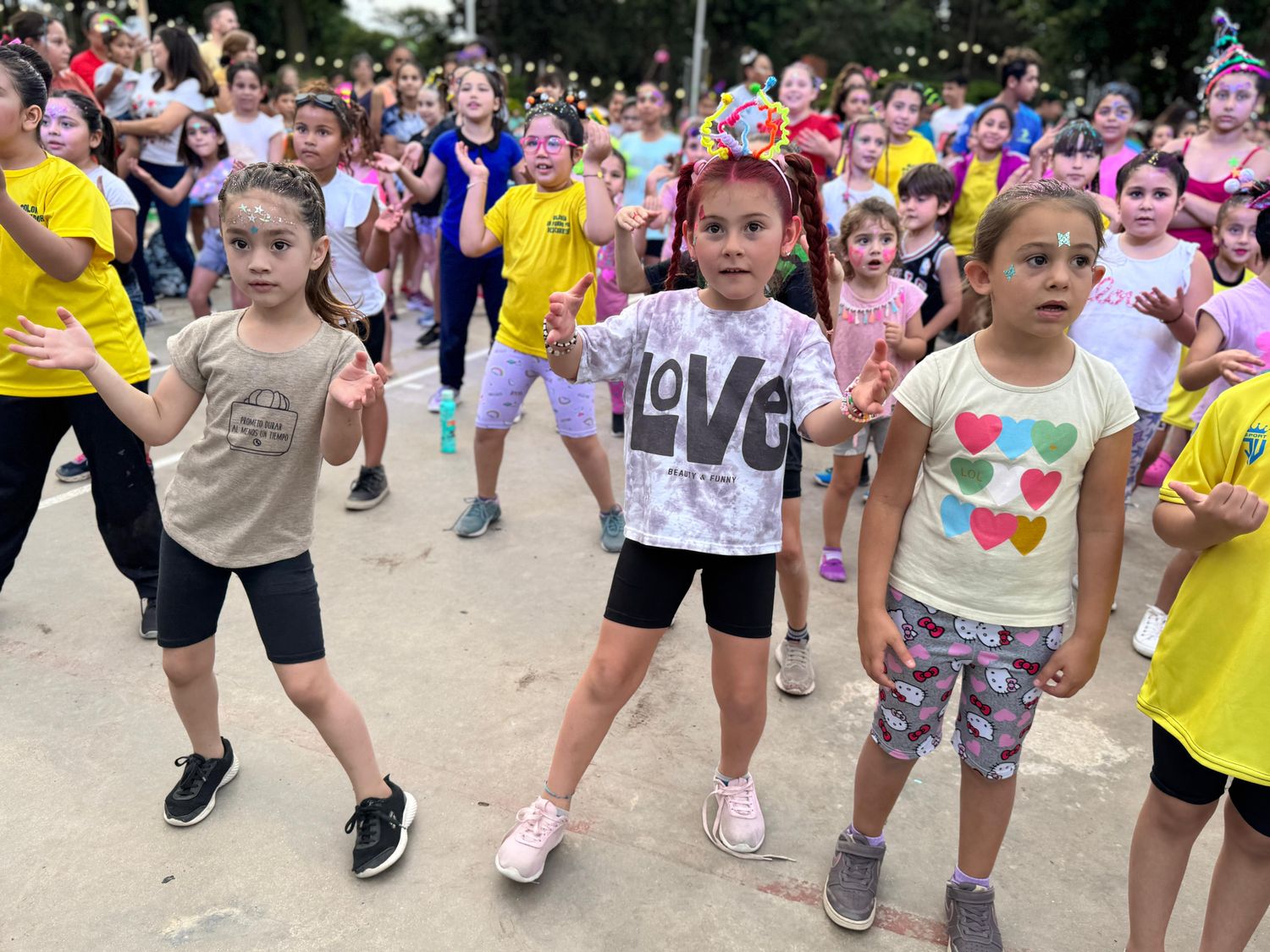 Una gran cantidad de niños participaron de la actividad.