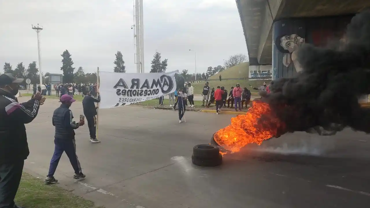 La Matanza: Protesta y corte en el ingreso al Mercado Central