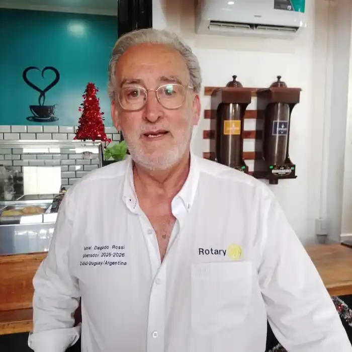 El gobernador rotario Leonel Delgado Rossi visitó Gualeguay y destacó el trabajo del club local