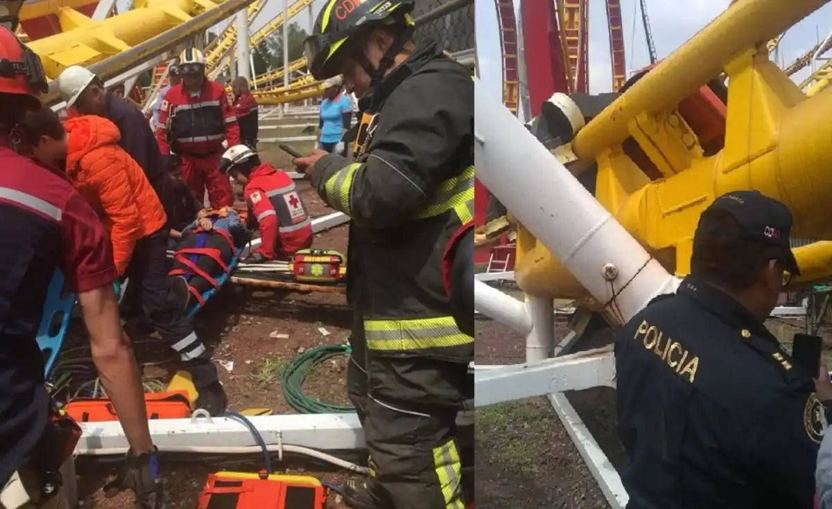 México: dos muertos y dos heridos en una montaña rusa