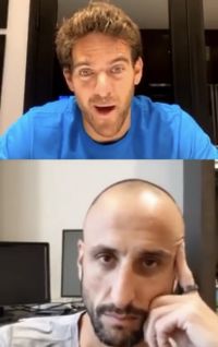 Los mejores momentos del VIVO que hicieron Del Potro y Ginóbili