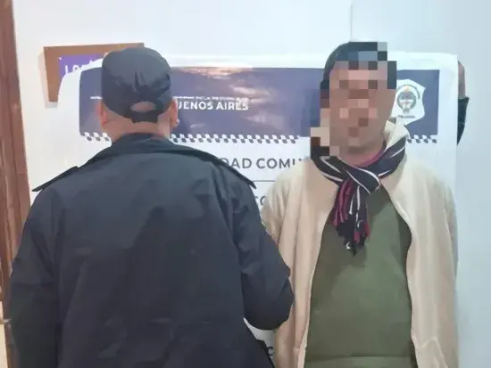 El sujeto fue interceptado en calle San Martín al 1100.