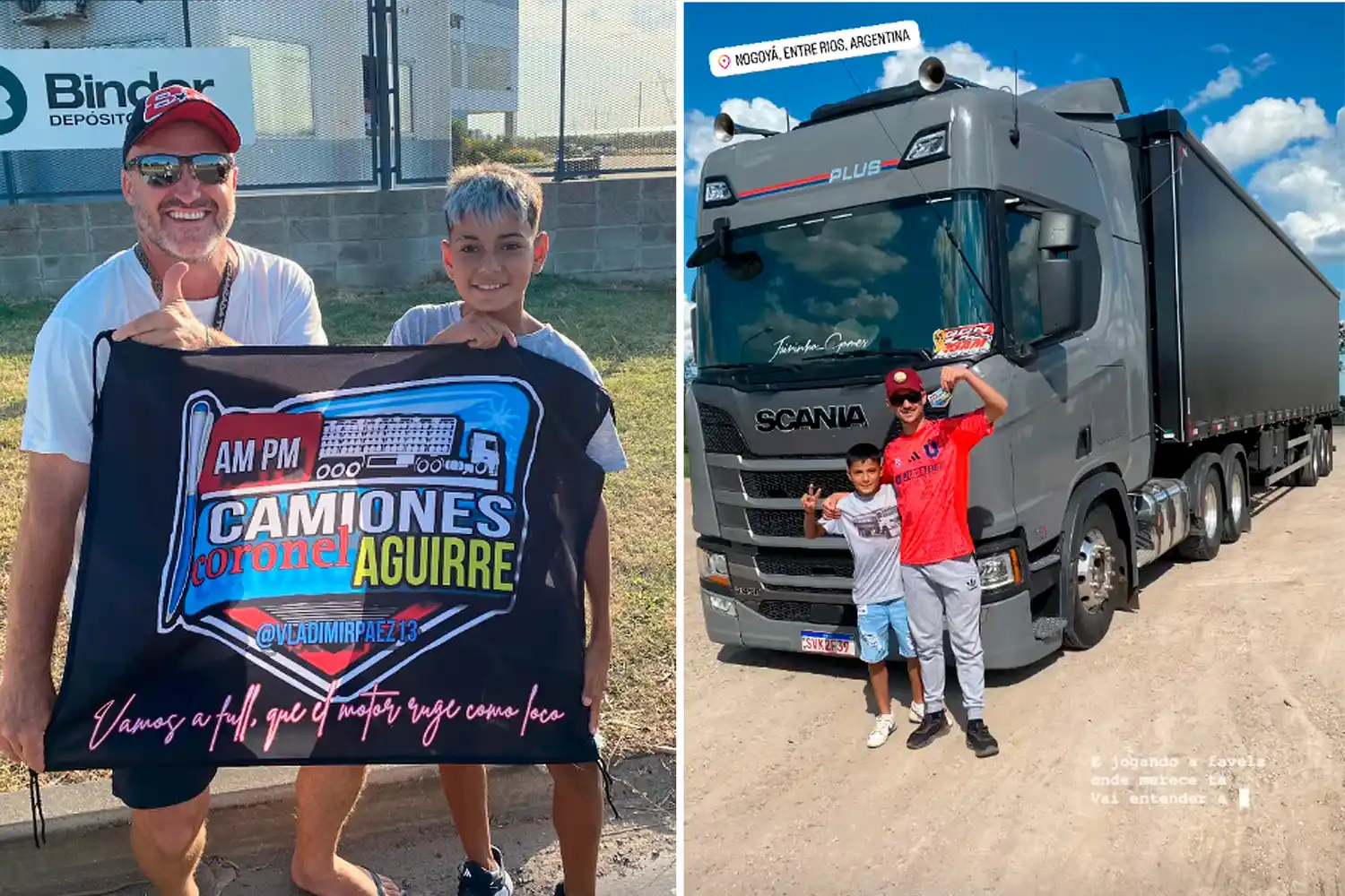 Vladimir, el creador de contenido santafesino que se ganó el amor de los camioneros: “Me saludan y me regalan cosas”