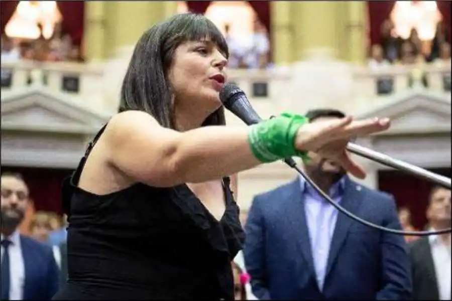 Le hicieron un escrache antiderechos a la diputada Carolina Gaillard