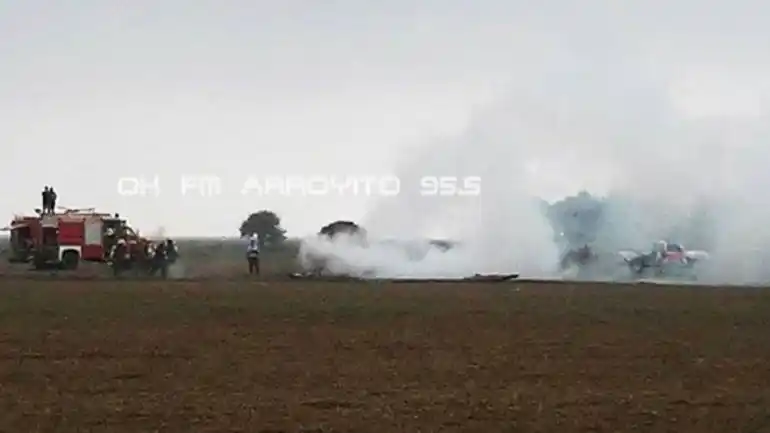 Cayó un avión de la Fuerza Aérea en Córdoba: dos muertos