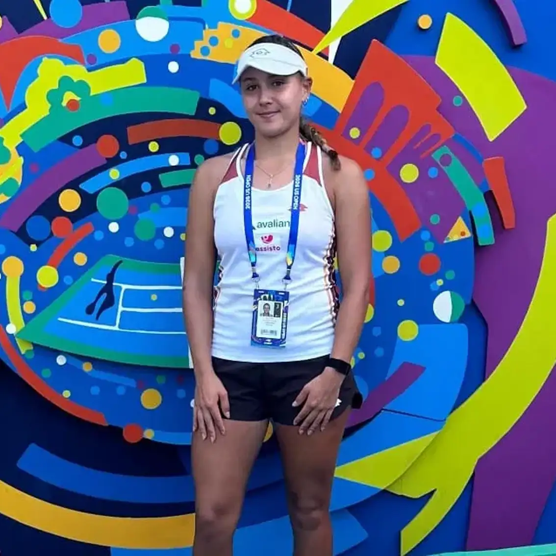 Larraya Guidi jugó su último Grand Slam como junior.