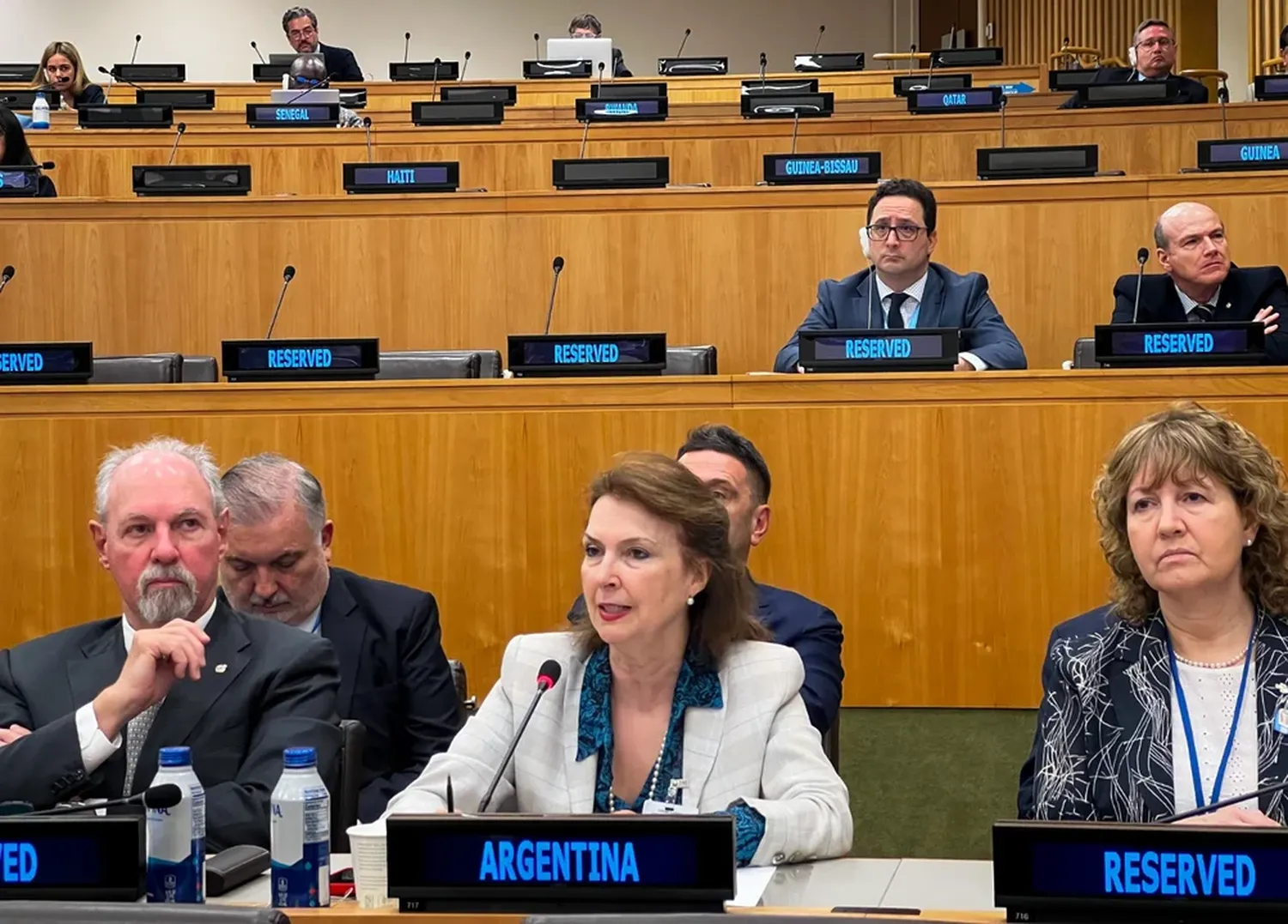 Mondino reiteró el reclamo por Malvinas en la ONU y llamó a tener una relación "madura" con el Reino Unido