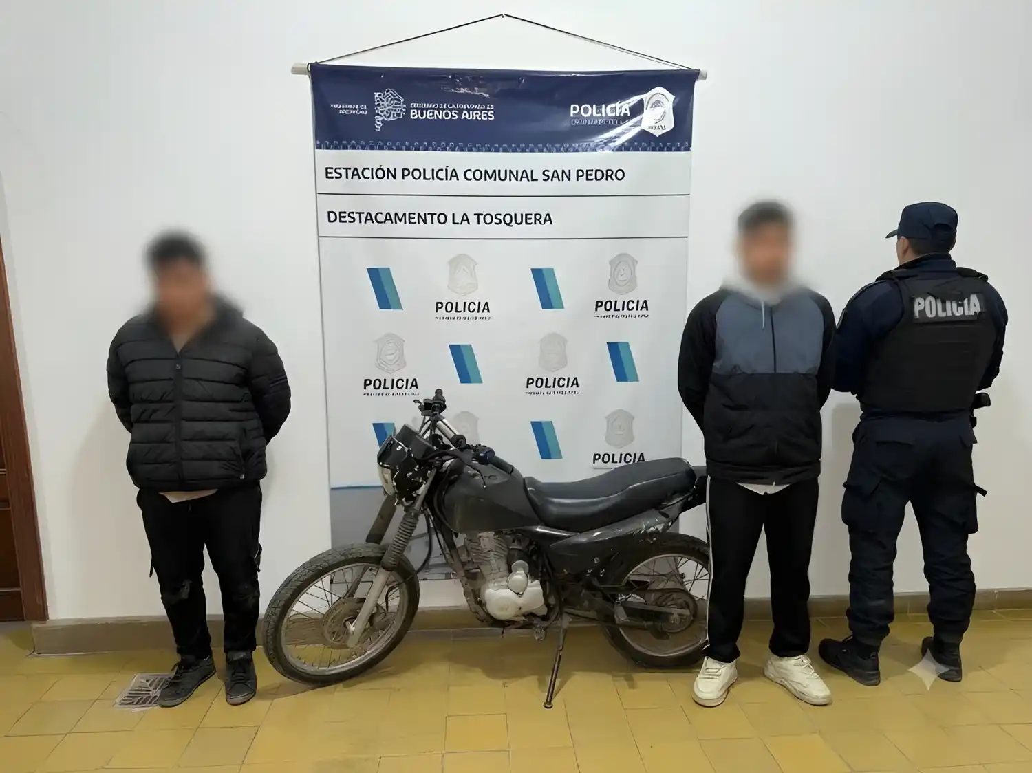 La moto fue puesta a disposición de la Justicia.