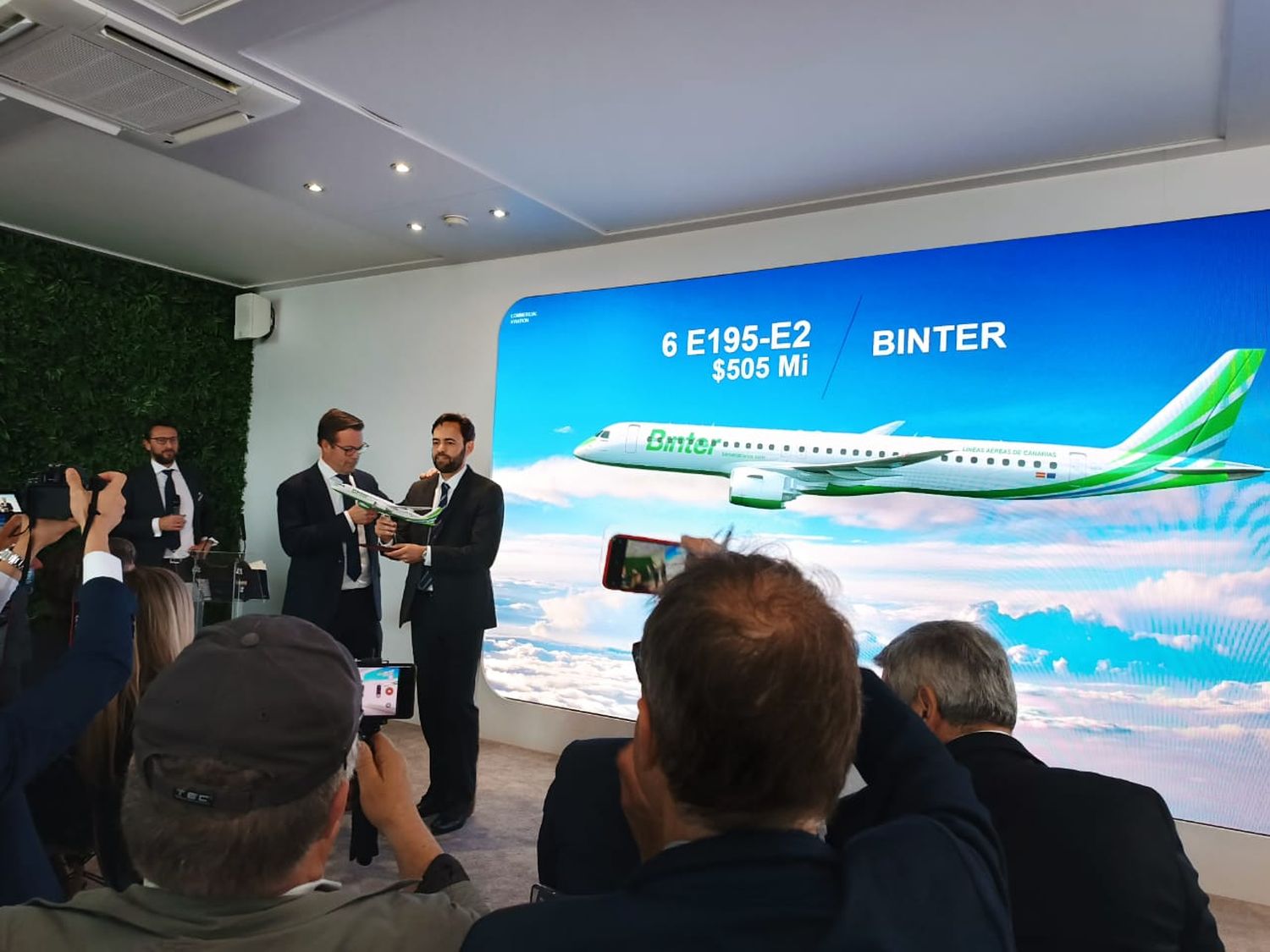 Paris Air Show: Binter va por otros seis Embraer E195-E2