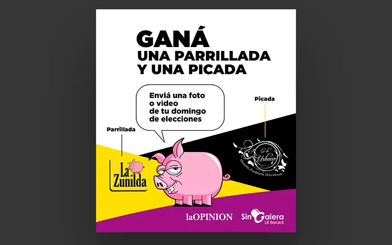 Elecciones con premio: reportá tu domingo y ganá picada y parrillada