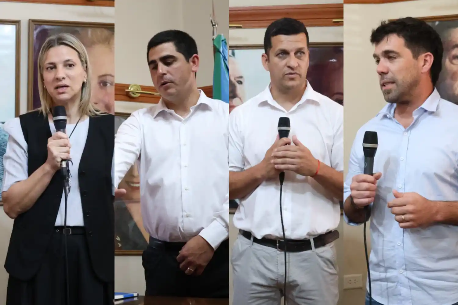 Carrasco, Devito, Arias y Brañas juraron ante el intendente.