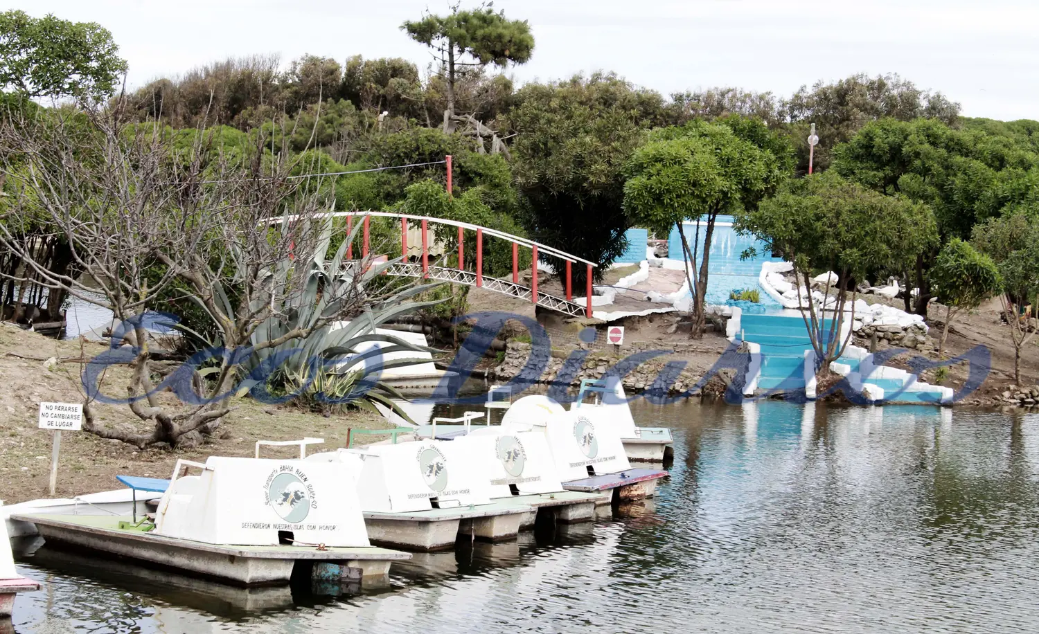 El municipio pone en condiciones el paseo del lago de los cisnes -GALERIA HD-