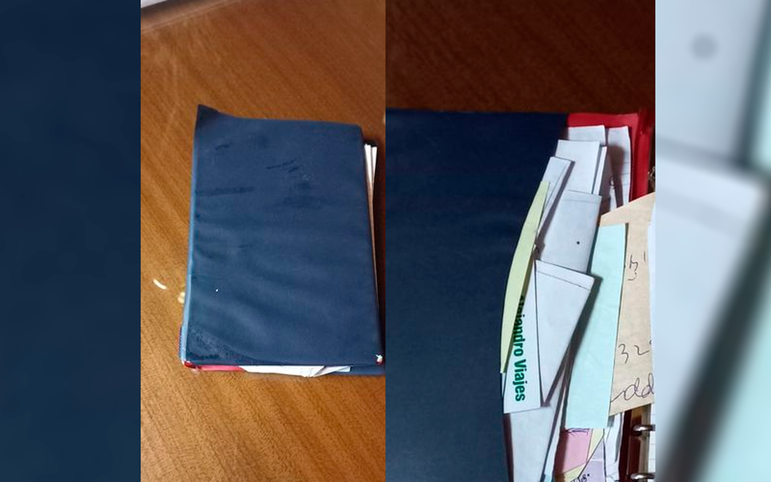 Agenda encontrada en Ituzaingó y Riobamba