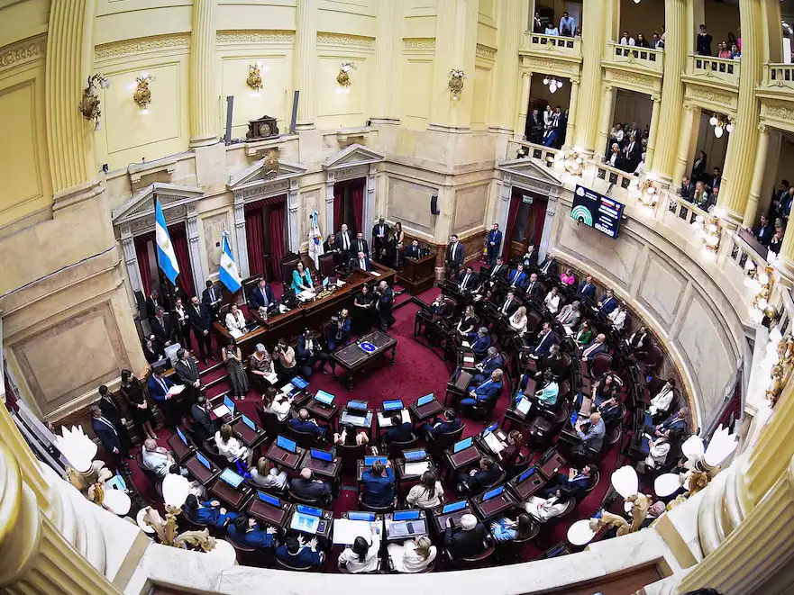El pleno del Senado durante una sesión realizada el corriente año.