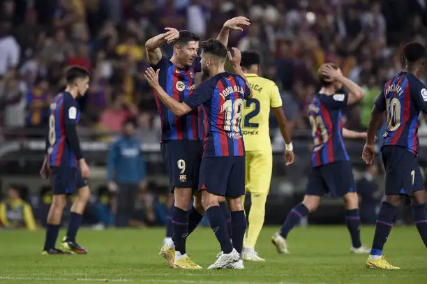 Lewandowski anotó dos veces para los catalanes.