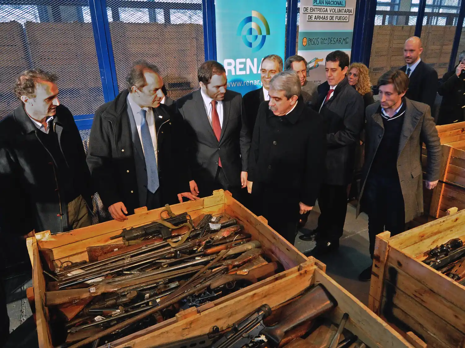 Scioli destruyó 20 mil armas en San Martín: "Sin armas no hay muertes" 