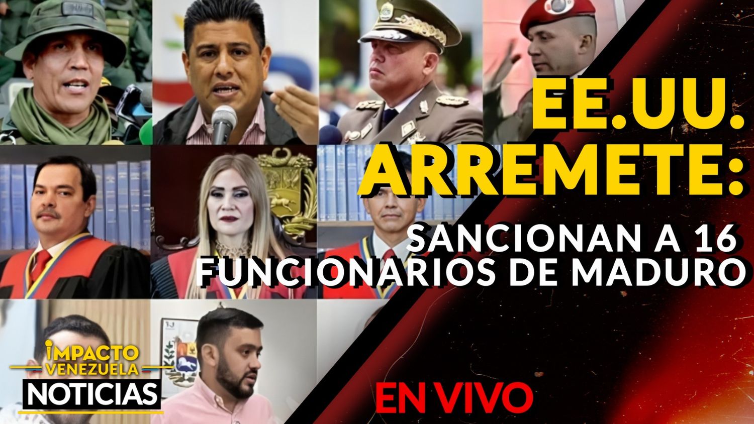 EE.UU. ARREMETE: sancionan a 16 funcionarios venezolanos vinculados a Maduro – VIDEO