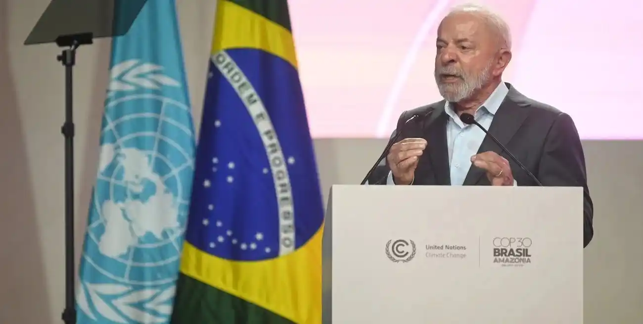 Lula da Silva, en la inauguración de la COP30. Xinhua.