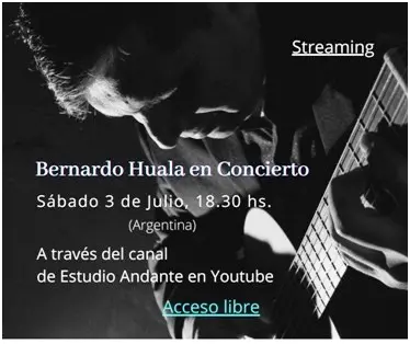 Bernardo Huala en concierto