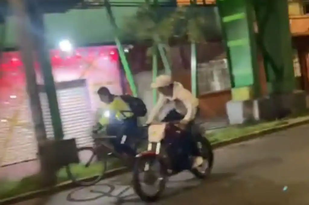 Agredió a un ciclista sin motivos