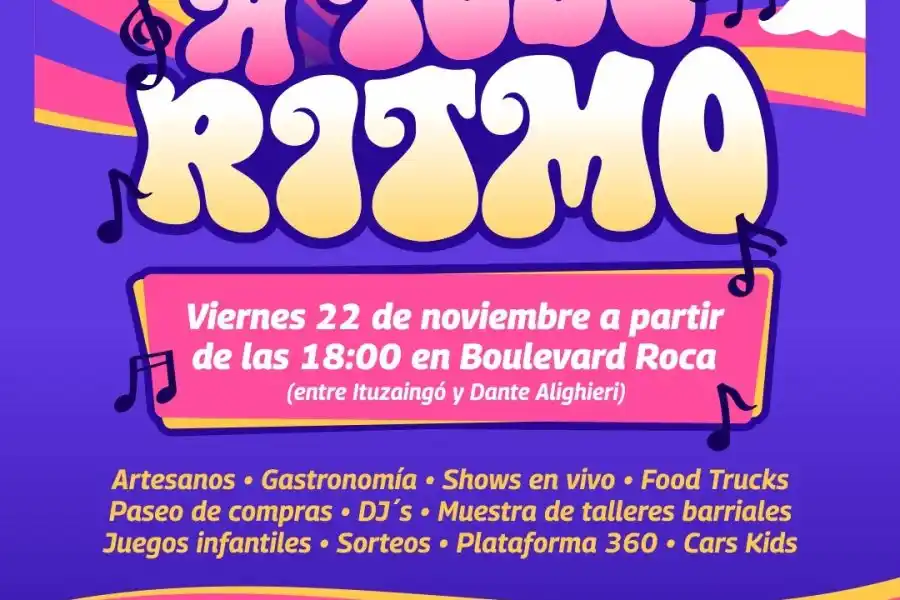 El viernes 22 nueva edición de Paseo Roca