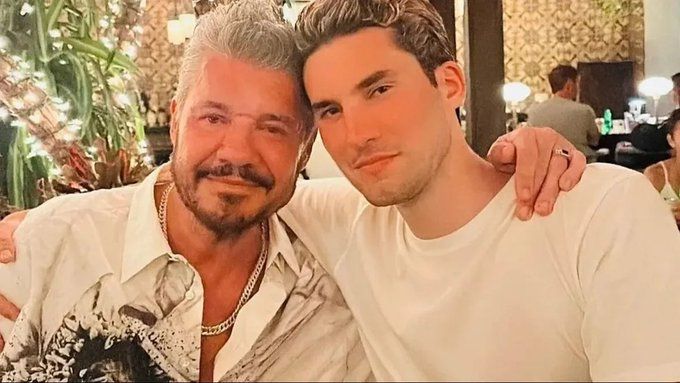 Marcelo junto a Fran Tinelli.