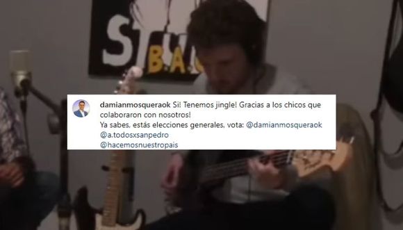 En campaña: Damián Mosquera de música ligera