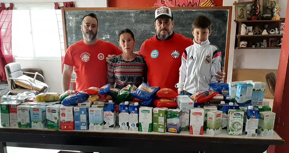 Entrega de donaciones