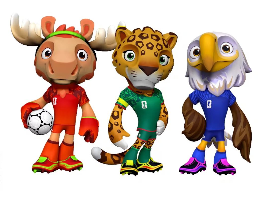 La FIFA presentó a Maple, Zayu y Clutch, las mascotas oficiales del Mundial 2026. (Foto: FIFA/EFE).
