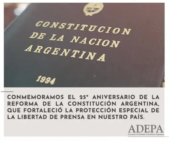 Adepa entregará su Gran Premio de Honor 2019 a la Convención Nacional Constituyente de 1994