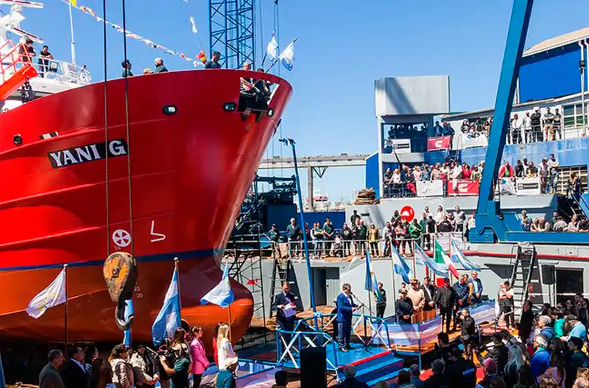 Astillero Contessi botó el pesquero de altura “Yani G.”