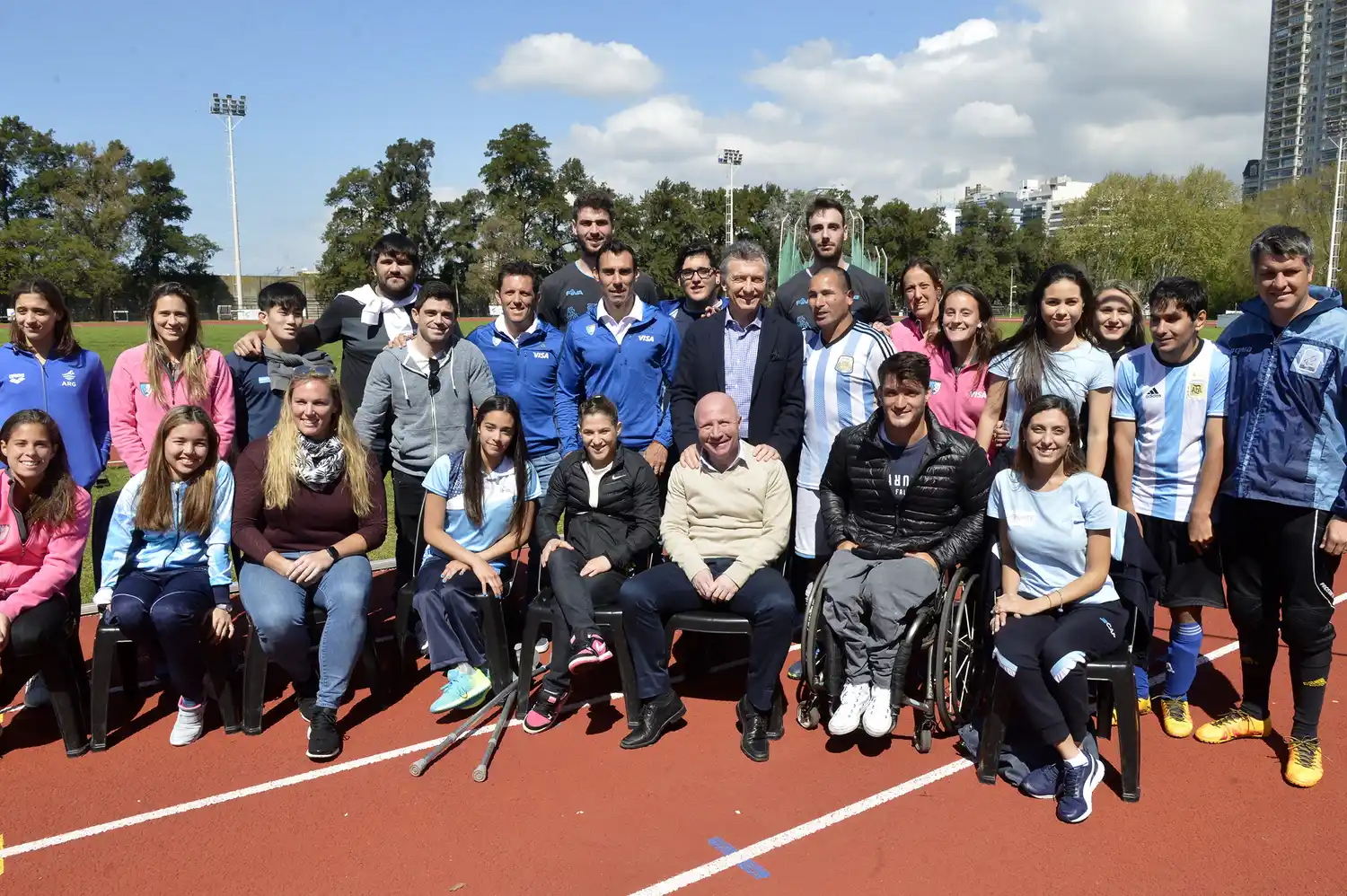 El presidente Mauricio Macri participó de una charla con deportistas olímpicos y paralímpicos