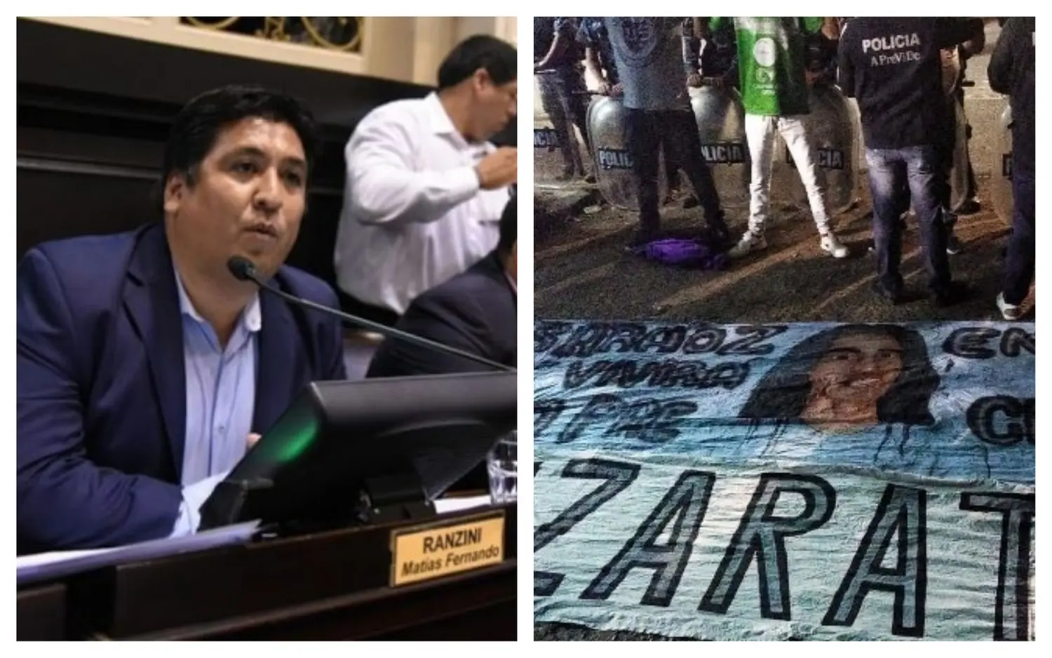 Diputado de Zárate celebró la detención de barras de Villa Dálmine con banderas de CADU 