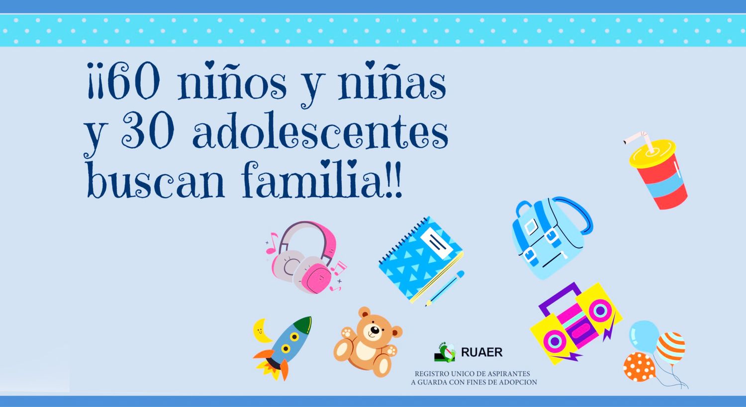 Comienza la inscripción de personas interesadas en darles familia a 60 niños y 30 adolescentes