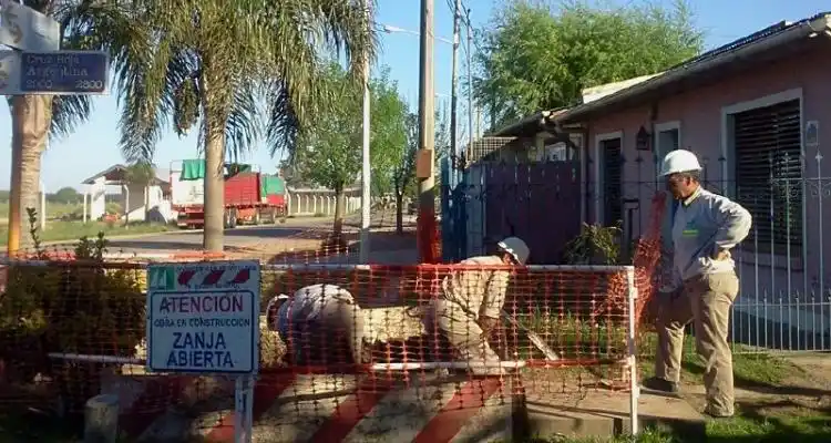 Coopser avanza con las obras de gas