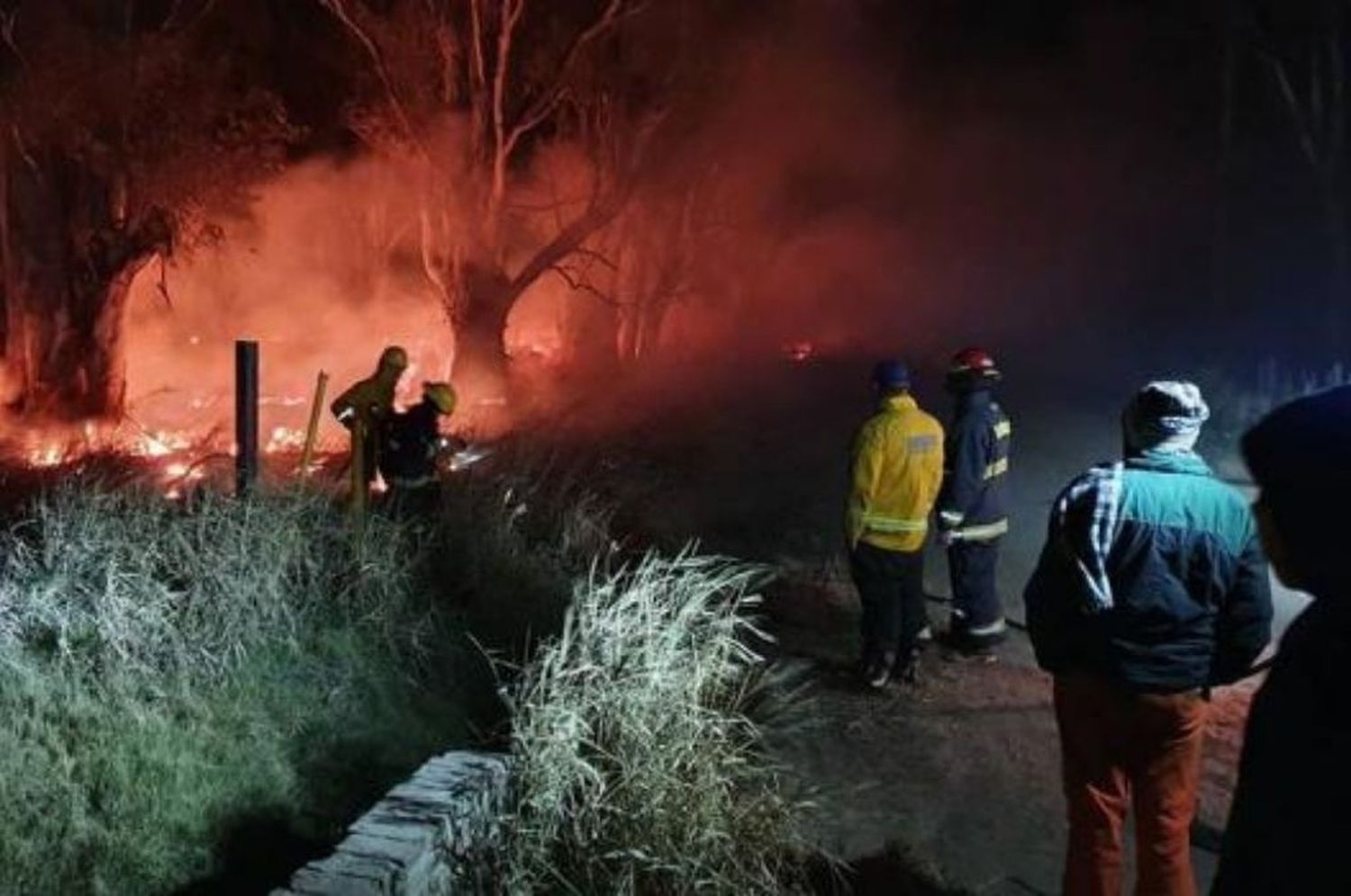 Fue afectada por el fuego la zona rural de Matilde