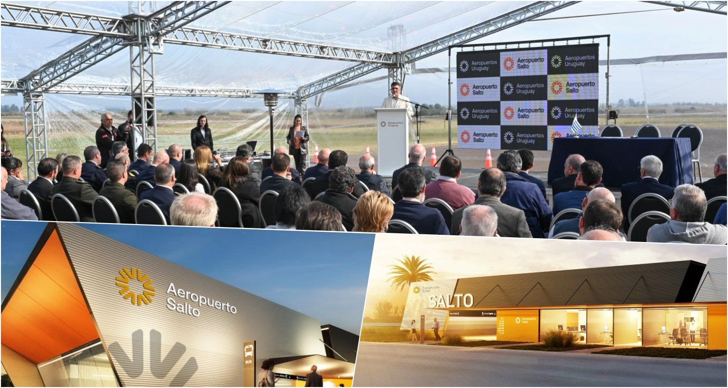 Aeropuertos Uruguay tomó posesión del aeropuerto de Salto y anunciaron una nueva terminal de pasajeros