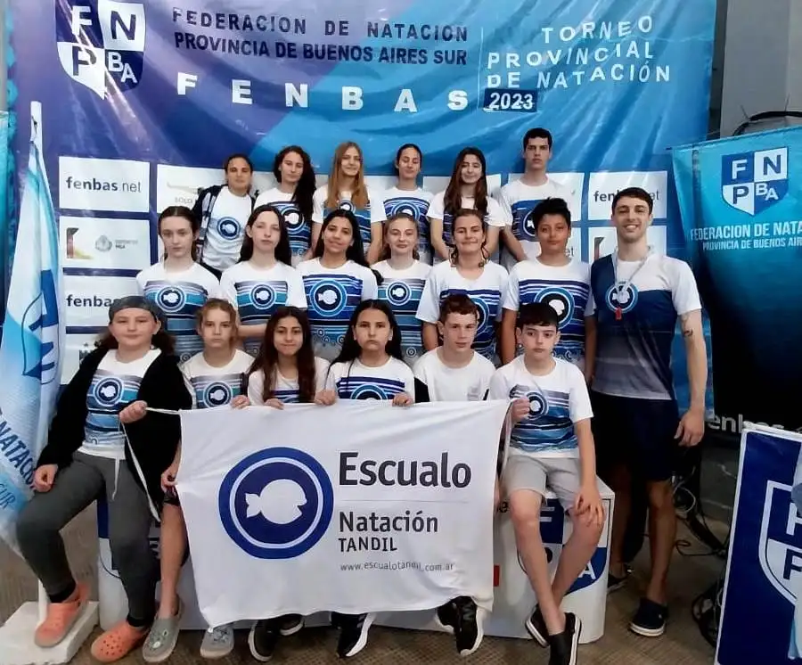 La delegación de Escualo que se presentó en Mar del Plata.