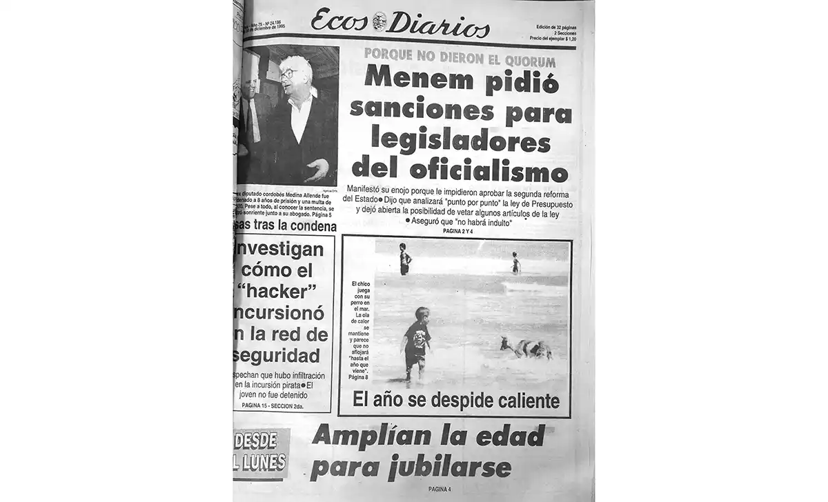Sábado 30 de diciembre de 1995