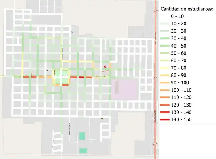 San Vicente avanzó en el diagnóstico de caminos escolares seguros junto a la UTN - 3