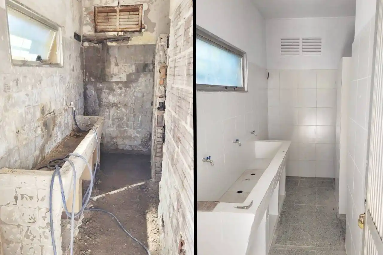 Realizaron obras de refacción en la Escuela Sarmiento