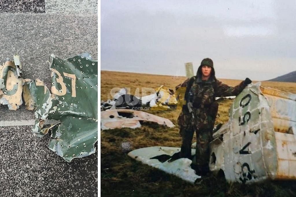 Un exsoldado británico restituirá restos de un avión argentino derribado en Malvinas