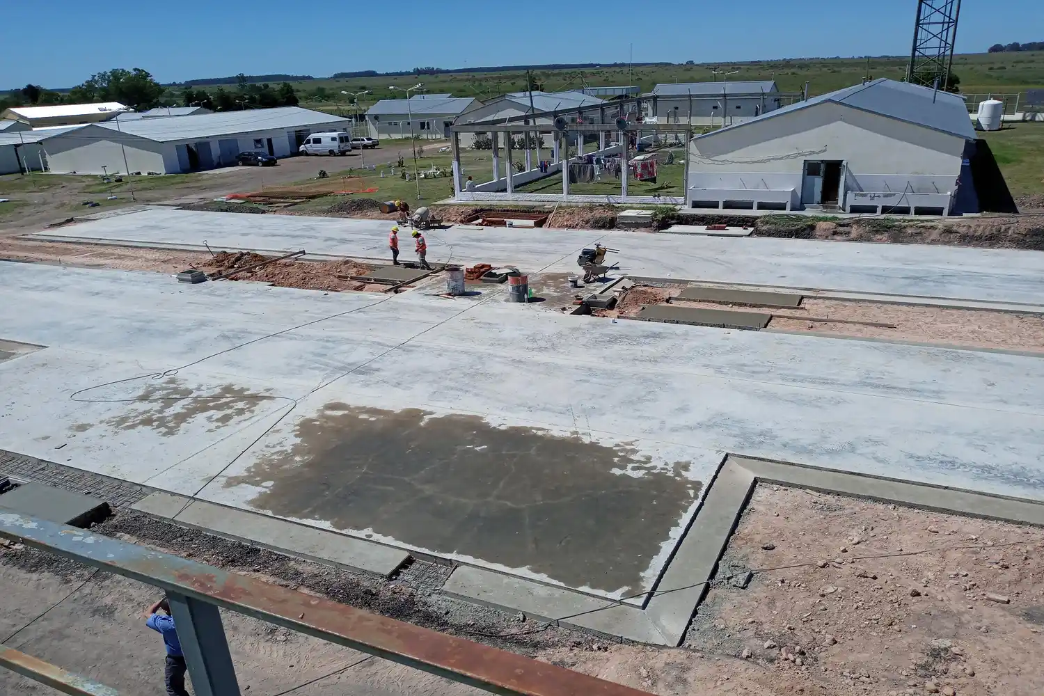 Comenzó la etapa final del montaje del hospital modular de la UP9