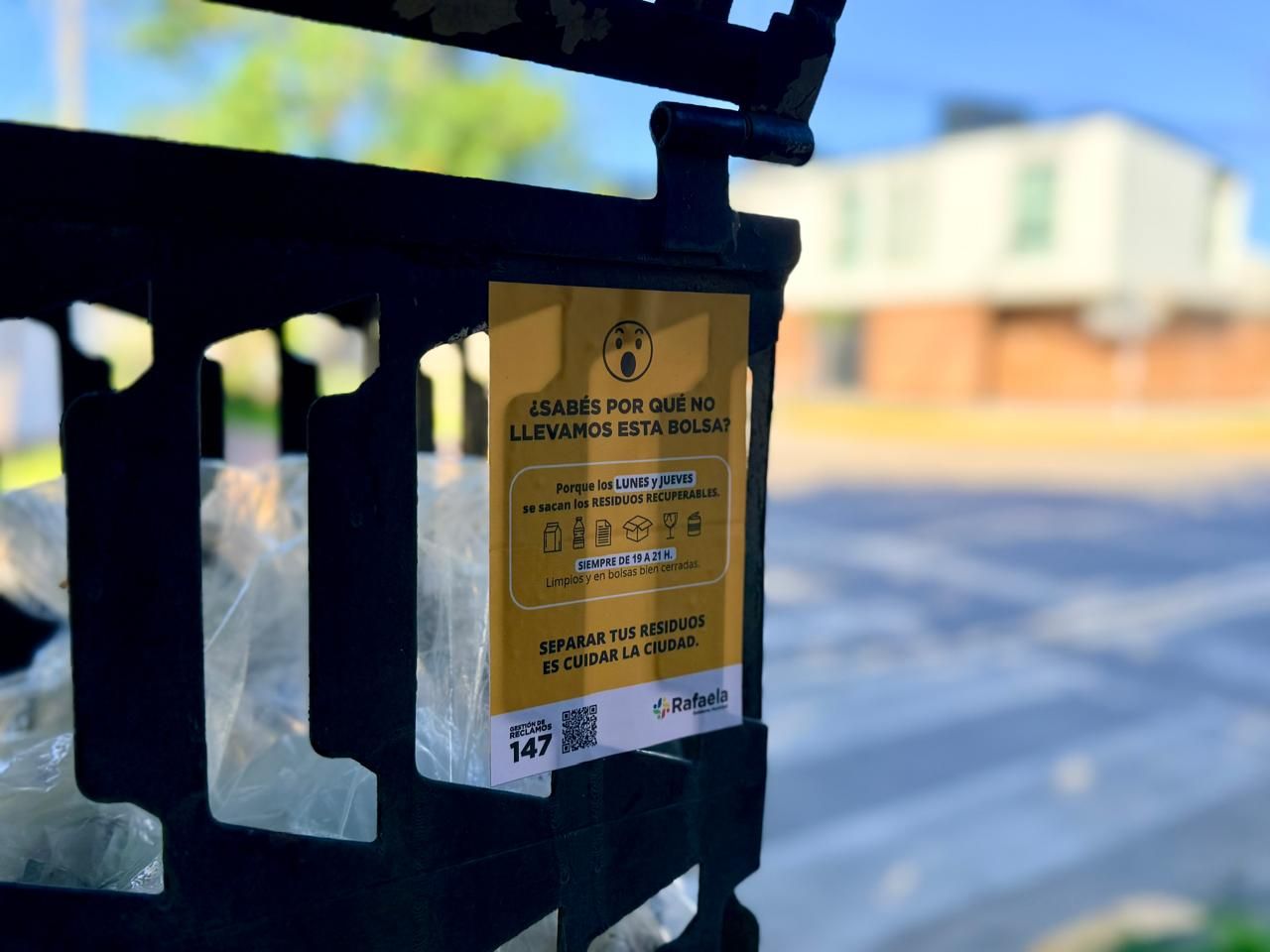 Separación en origen: continúa el control y seguimiento en once barrios