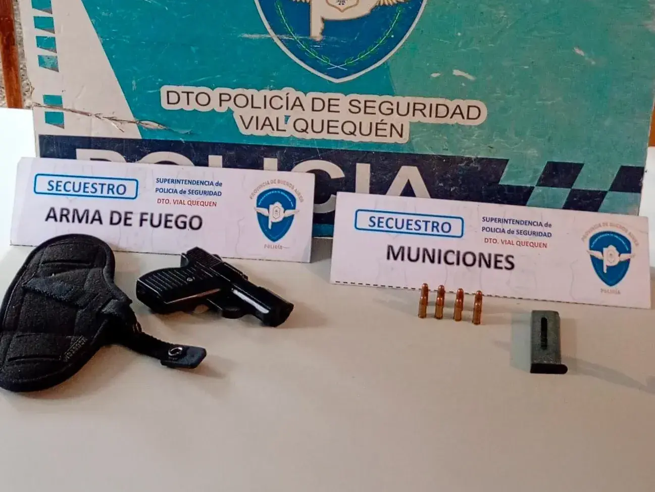 Por segunda vez en 15 días, hallan un arma de fuego durante una inspección vehicular en la Ruta 88