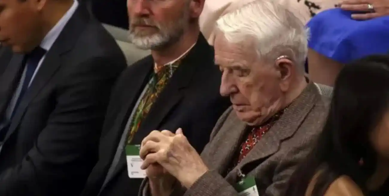 Yaroslav Hunka, veterano de la Waffen - SS nazi, en el Parlamento de Canadá.