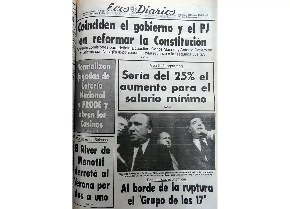 Jueves 11 de agosto de 1988